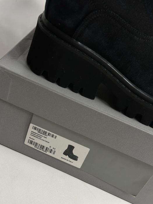 BALENCIAGA STOMPER BOOTS ботинки боты черные opium archive distressed