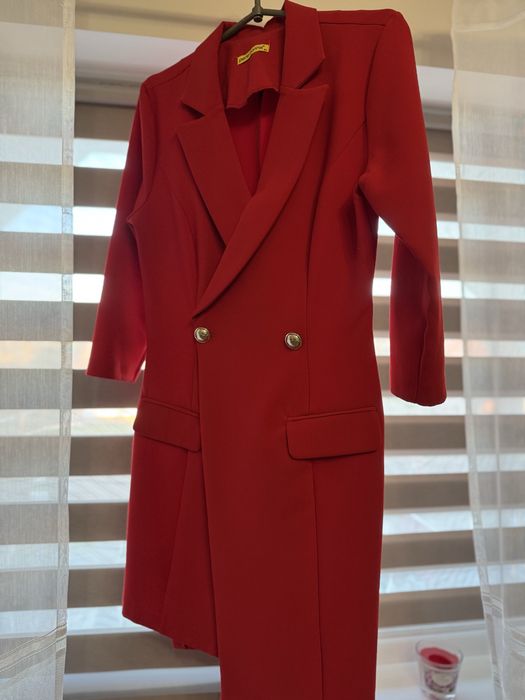Плаття-піджак червоне
