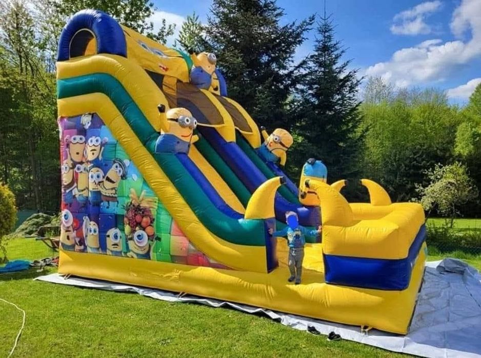 Dmuchane Zjezdzalnie z Torem Przeszkód Wynajem Dmuchance