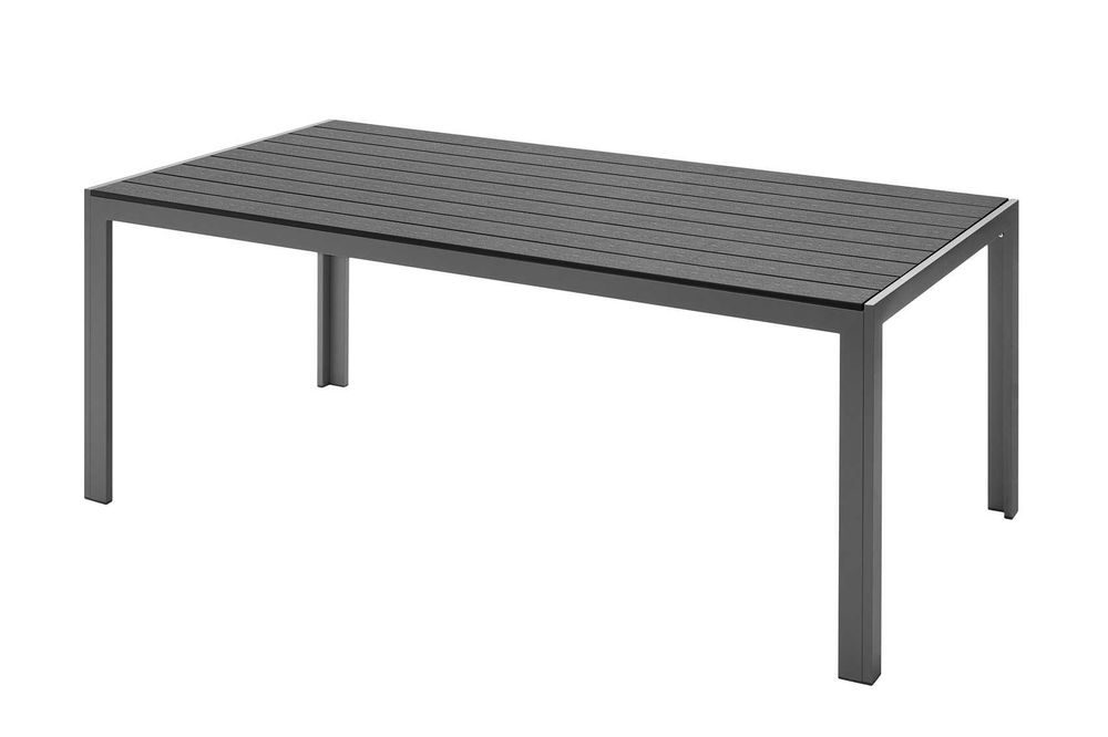 ZESTAW Ogrodowy Stół 8 Krzeseł Kompozyt Polywood DESKA DREWNO 200cm