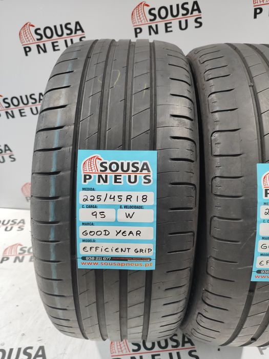 2 pneus semi novos 225-45R18 Goodyear - Oferta dos Portes