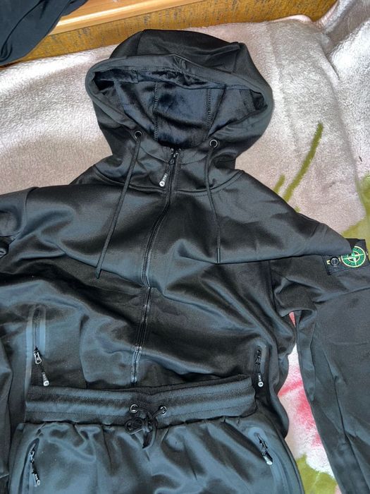 Męski dres bluza rozpinana z kapturem + spodnie XL