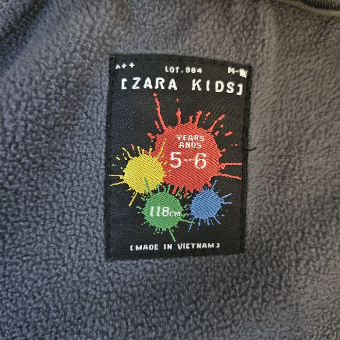 Kurtka chłopięca 110cm 5-6 lat polar ekoskora bomberka zara kids