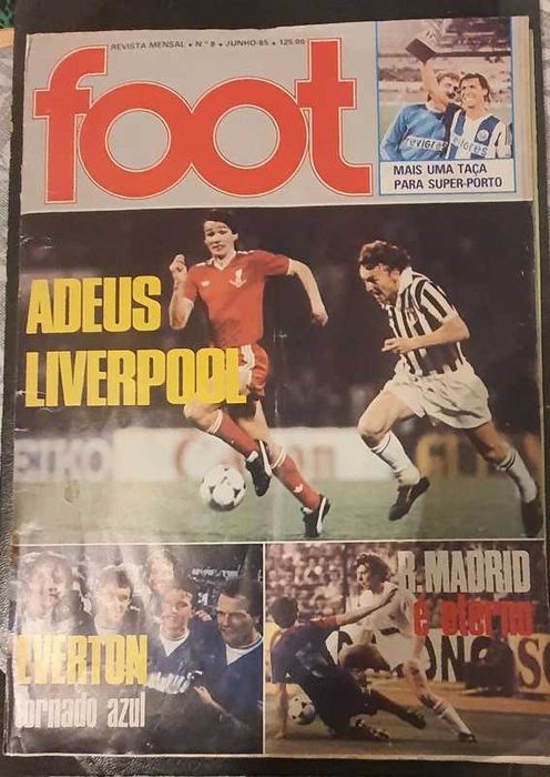 Foot revista futebol porto liverpool antiga e rara