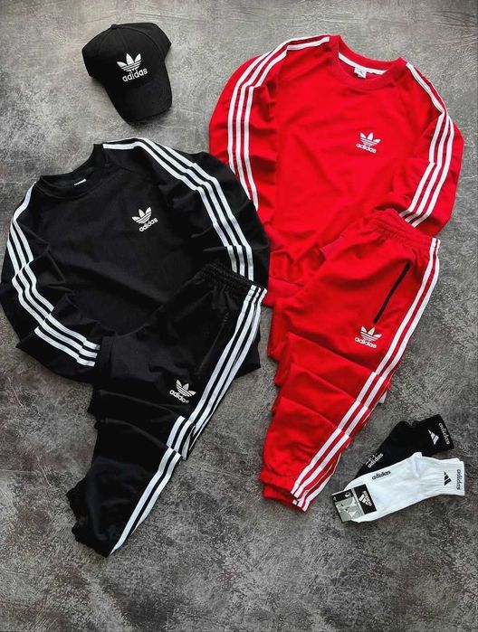 Спортивний комплект Адідас, чоловічі штани та світер