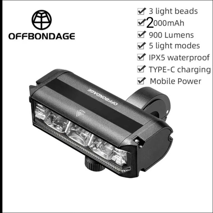 Велофонар,новий,акумуляторний