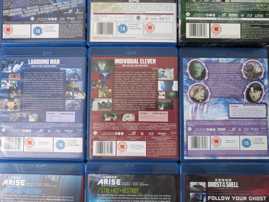 Ghost in the Shell (duża kolekcja) Anime Blu-Ray