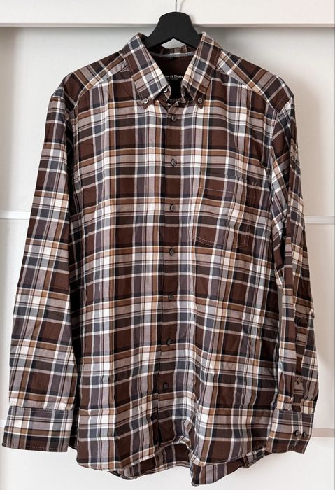 Koszula w kratę Tailor&Son rozm. 41/42 L jesienna bawełna