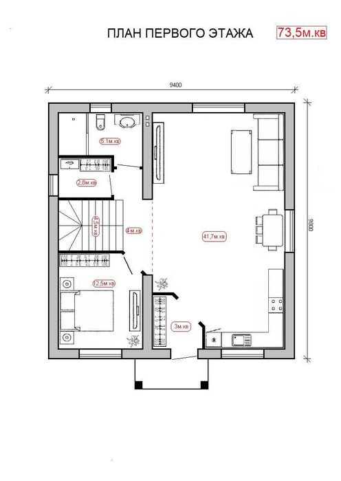 Новый дом на 3х сотках земли