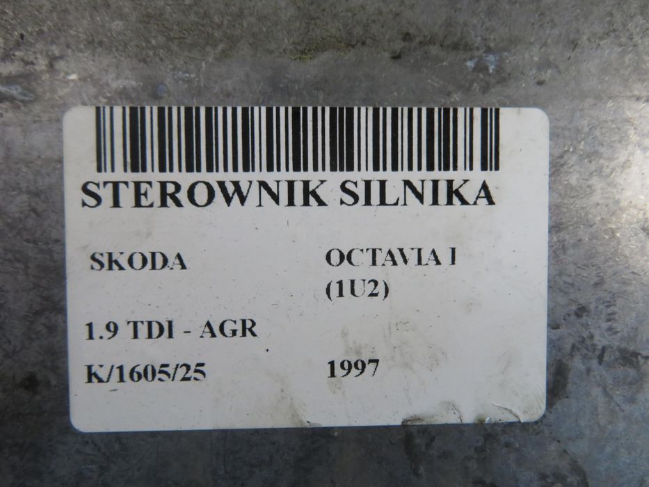 Sterownik Skoda Octavia I (1u2) 1.9 Tdi 90- Agr