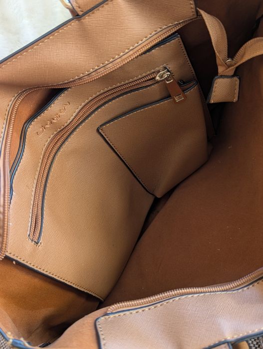 Brązowa shopper bag