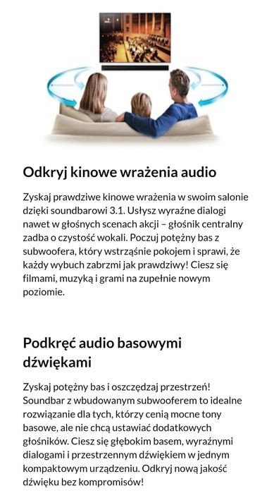 Soundbar Samsung HW-MS650 - jak nowy