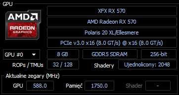 Karta graficzna AMD Radeon RX 570