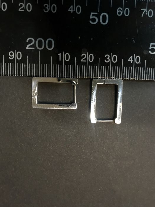 Kolczyki kwadratowe STAl 20x12mm alternatywna moda