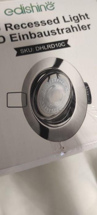 Zestaw 10 lampek LED sufitowych