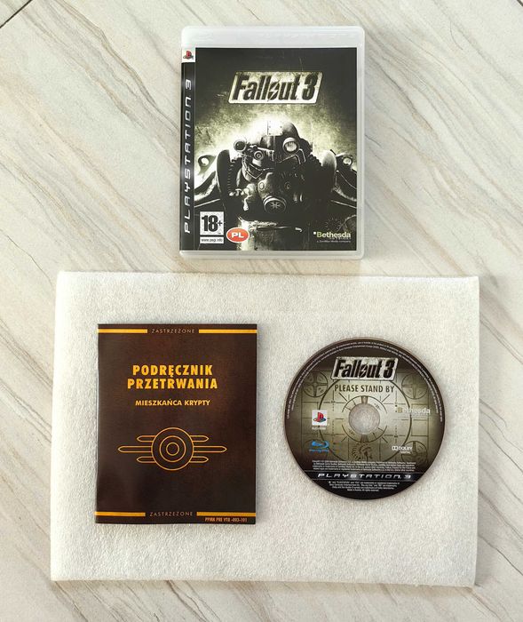Unikat Fallout 3 w polskiej wersji językowej na PS3, Stan Idealny!