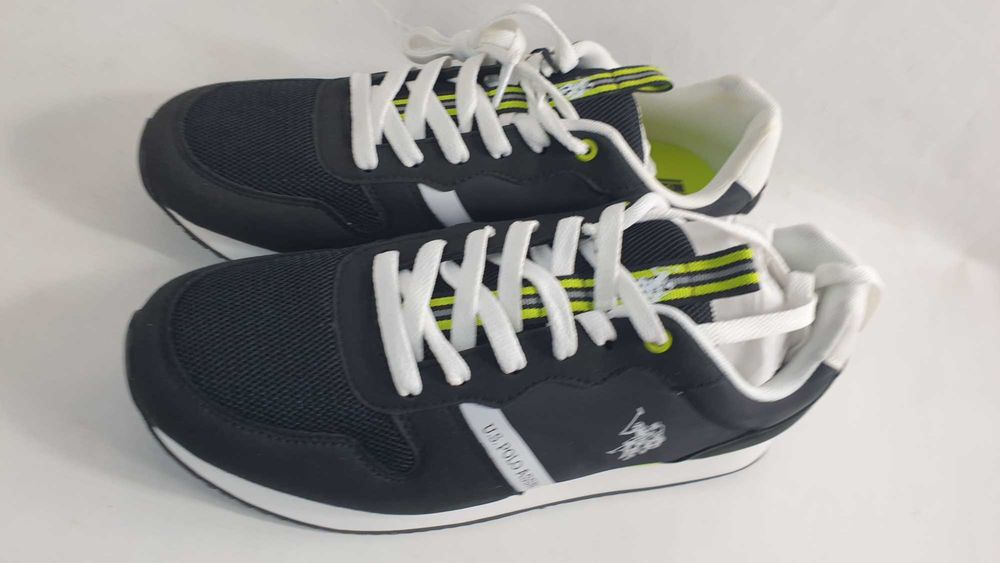 Buty Męskie U.S. Polo Assn. Sneakersy Lekkie NOBIL009-BLK 43