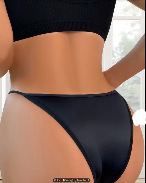 Majtki damskie czarne r. S