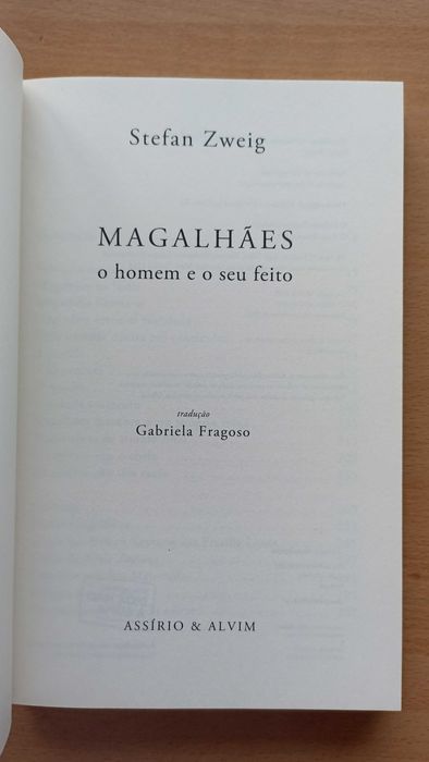 Livro "Magalhães: O Homem e o Seu Feito" de Stefan Zweig