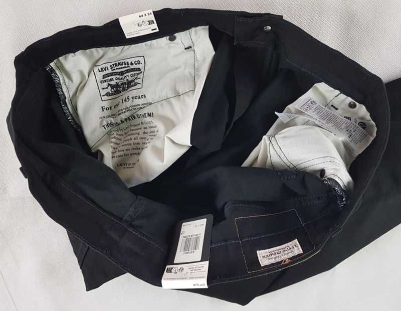 Jeansy Levi's 511 Slim Big&Tall czarne Levisy b. wielkie nowe W44/L34