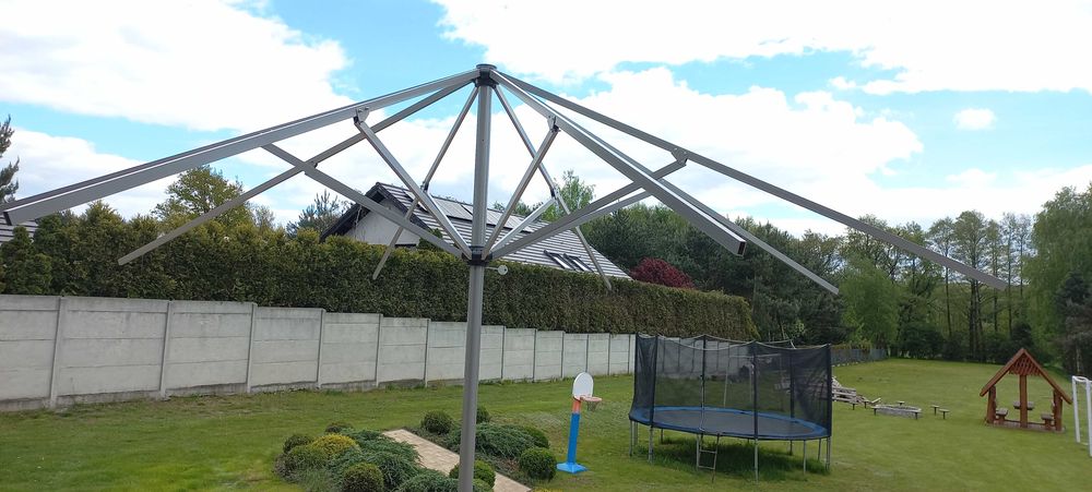 Okazja Aluminiowy  Stelaż Parasol Ogrodowy Piwny Słoneczny Barowy 4m