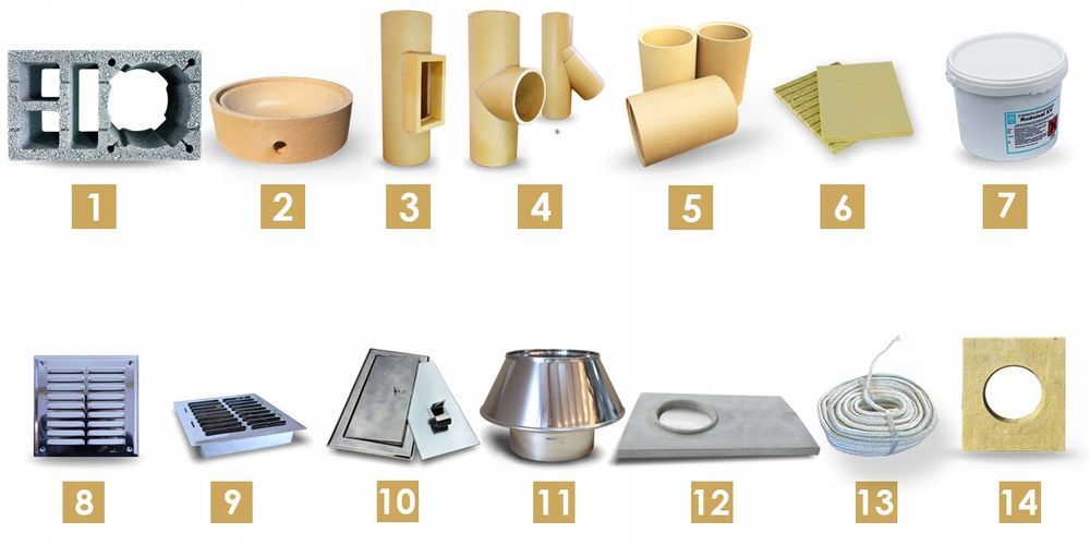 Komin Systemowy Ceramiczny 8 m KW3 200 BKU PREMIUM Dostawa gratis