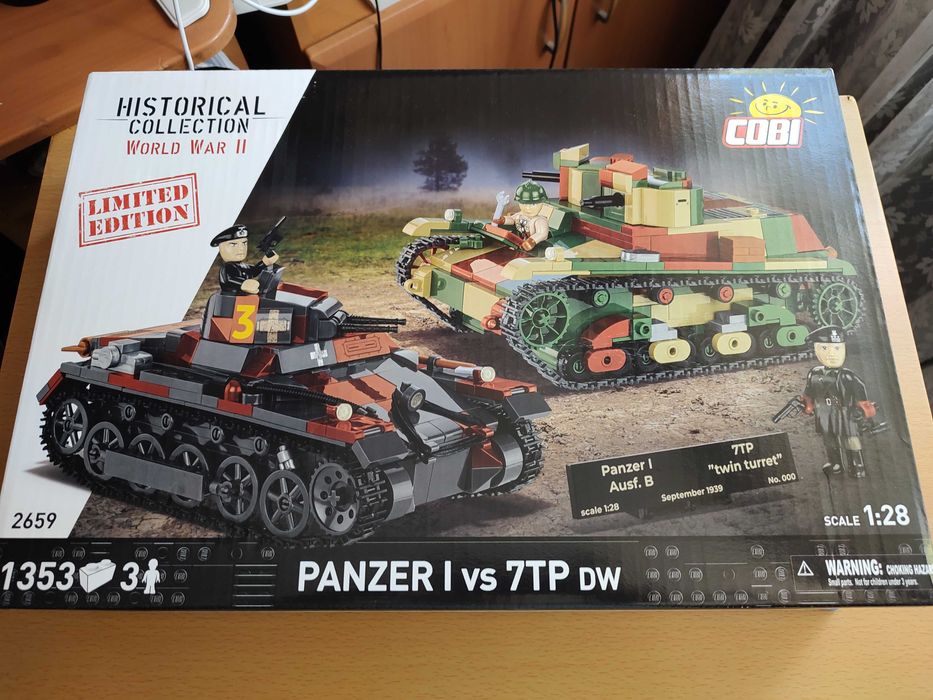 Nowe klocki Cobi 2659 - Panzer I + 7TP Dwuwieżowy Edyc Limitowana