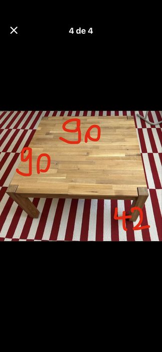 La Redoute Adelita mesa do centro madeira maçica