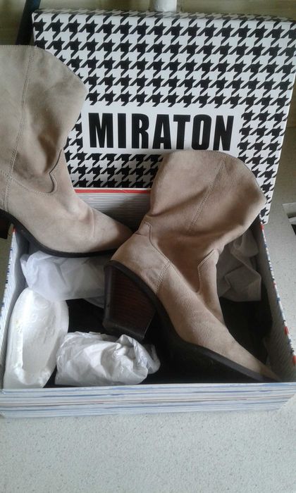 Шкіряні чобітки ковбоі натуральний замш 39 розмір