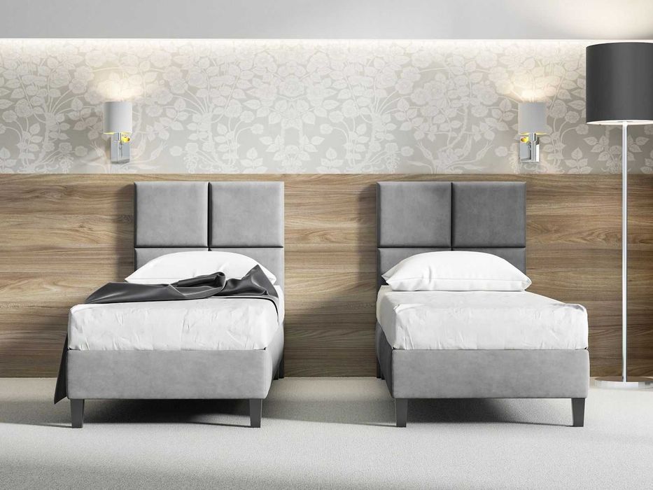 Pojedyncze łóżko hotelowe z wezgłowiem GOBI 80x200 cm