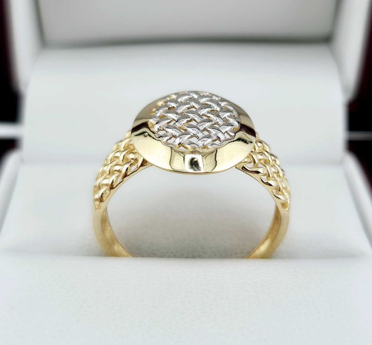Elegancki złoty pierścionek 3,16g PR.585 14K R.20
