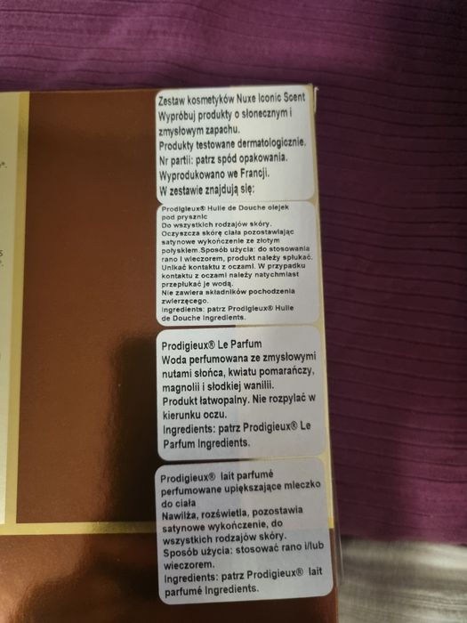 Zestaw kosmetyków Nuxe