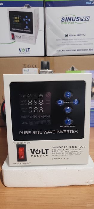Гібридний  ДБЖ, інвертор  VOLT POLSKA  SINUS PRO 1100E Plus 12/230V