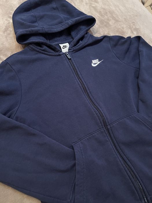 Кофта Nike зіпка,темно синього кольору розмір s