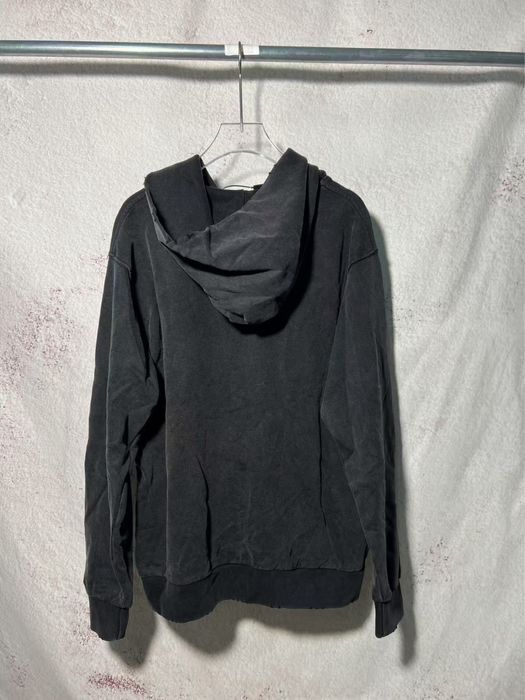 Худи BALENCIAGA рванное мужское унисекс черное пораанное винтажное