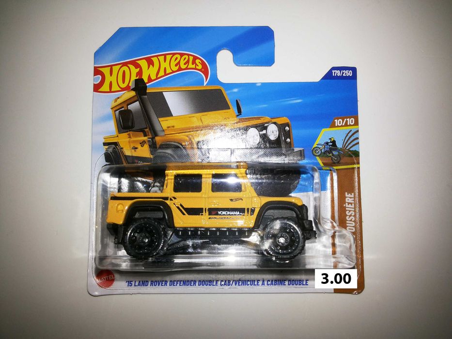 Hot Wheels - Land Rover - Jeep - Carros 4x4 com Rodas de Borracha 1/64