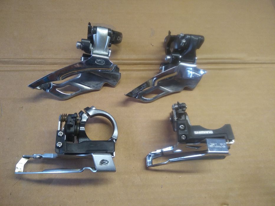 Передні перемикачі ( direct mount та хомут)Shimano SLX