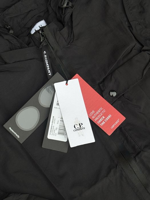Вітрівка C.P. Company з лінзами чоловіча чорна ветровка Сп Компани