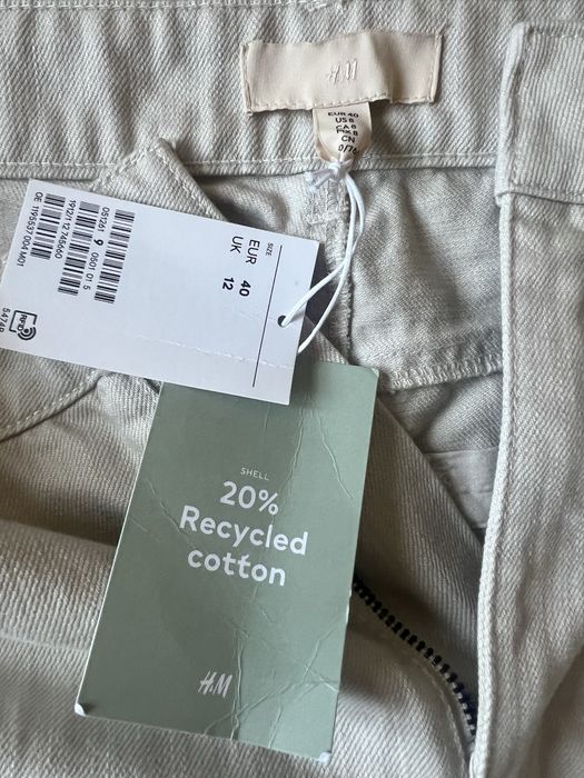 Джинси світло-бежеві H&M Premium  р.40
