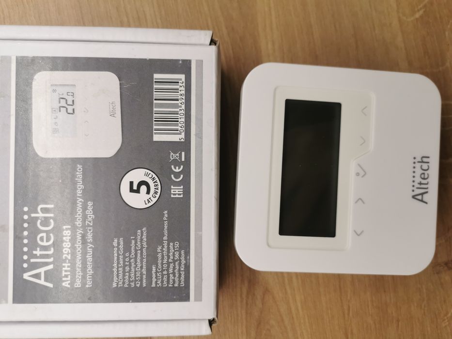 Regulator temperatury bezprzewodowy Zigbee Altech głowica grzejnika