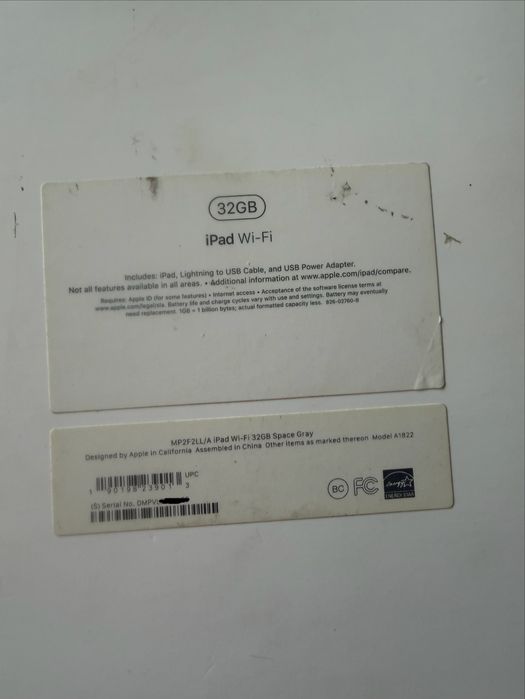 iPad A1822 5. gen 32GB Wi-Fi stan IDEALNY