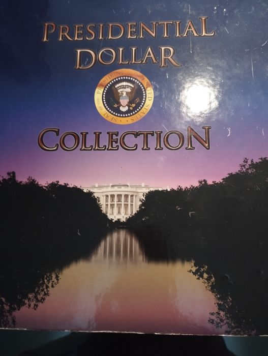 Álbum com 78 moedas de 1 Dollar de todos os Presidentes dos EUA