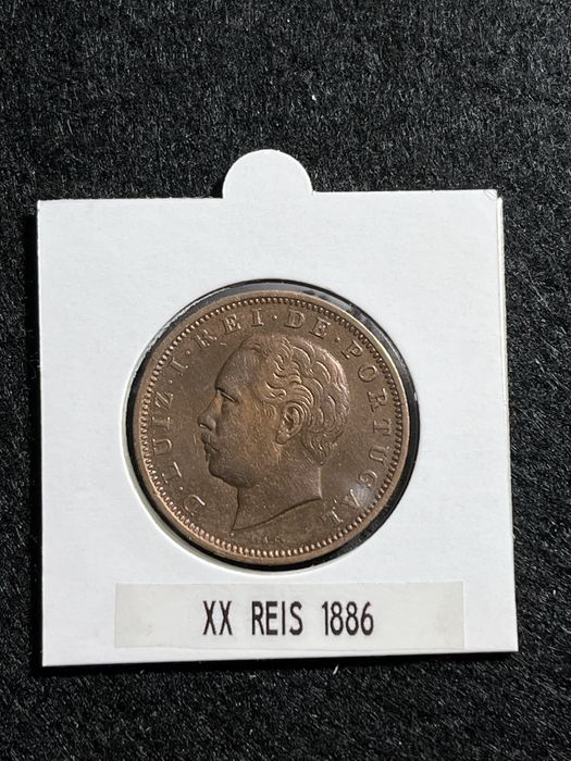 XX Reis 1886 ( Bronze )