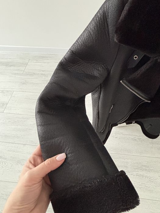 Дублянка жіноча жакет піджак шкіряний безрукавка жилетка жіноча