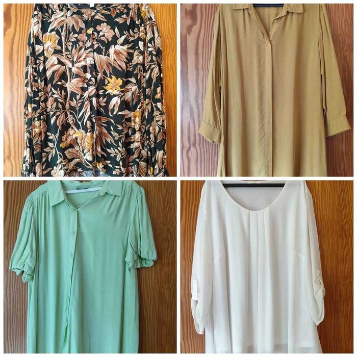 Camisolas, calções, calças, pijamas de L, XL, XXL, 4XL, 5XL, 46, 48 e 54