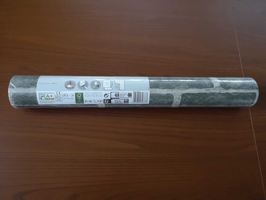 Nietkana tapeta winylowa Grey Brick