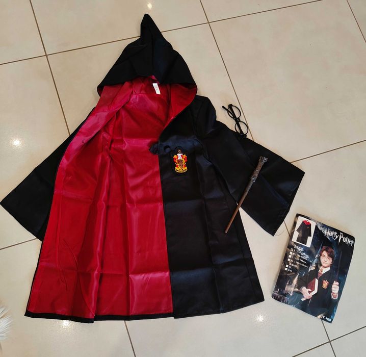 Peleryna  Harry Potter strój kostium czarodziej magik mag halloween