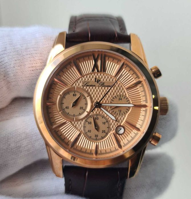 Чоловічий годинник Lucien Piccard LP-10048 Sapphitek 43 mm новий