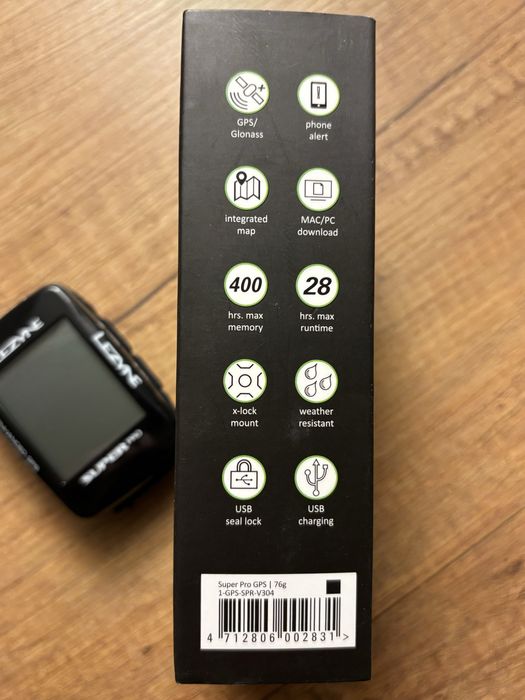 licznik GPS Lezyne  GPS Super PRO bardzo mało używany st.idealny