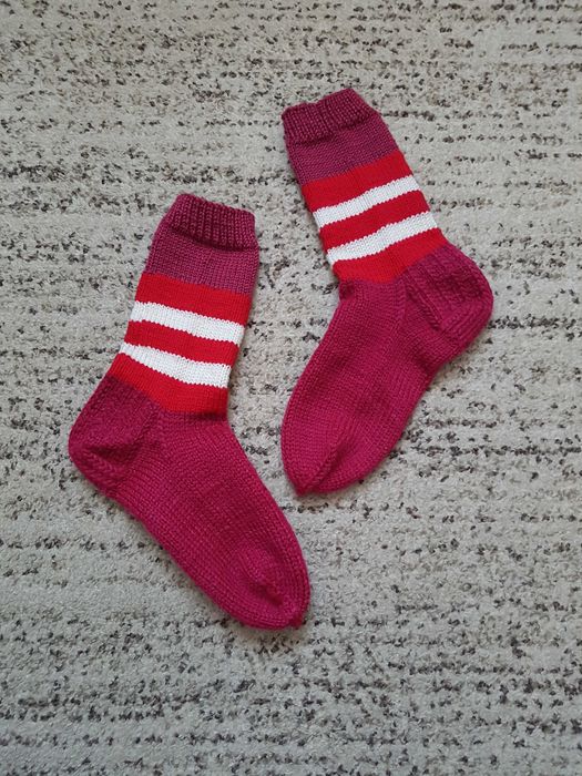 Skarpety ręcznie robione na drutach 37-38